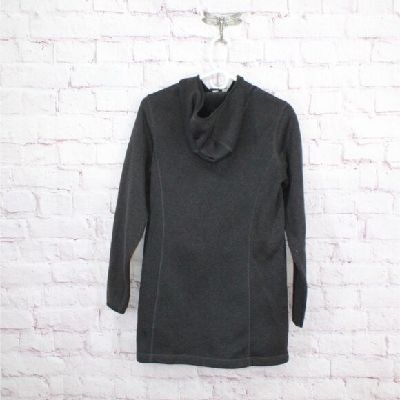 LL Bean Sweater Fleece Coat Classic Black Size M - Picture 7 of 10